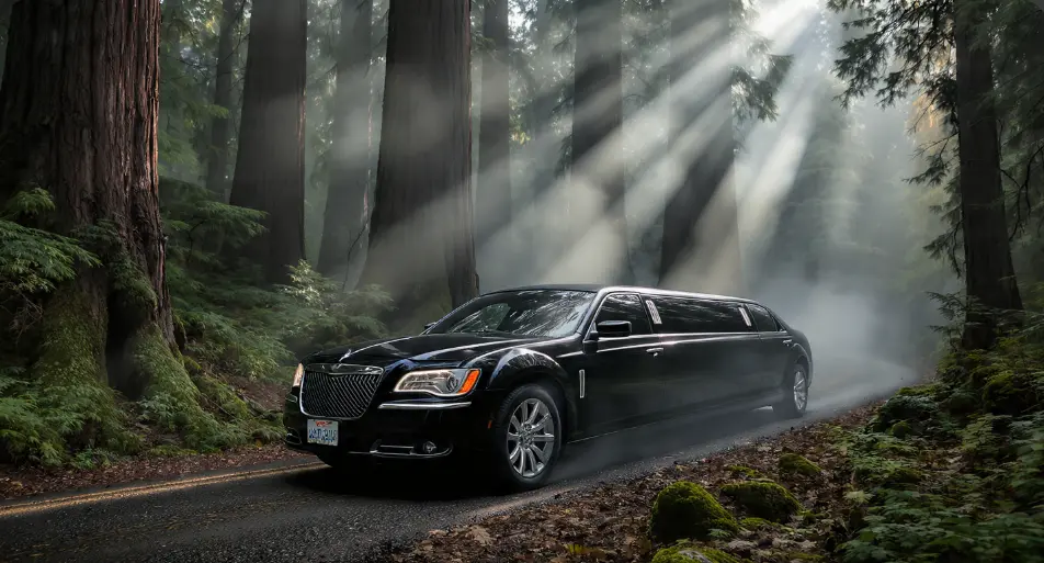 Black limousine